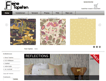 Tablet Screenshot of feine-tapeten.de